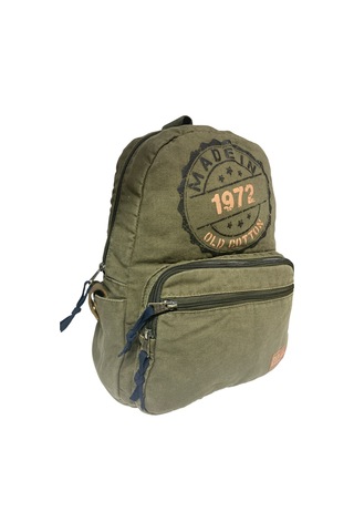 Old Cotton Cargo Kaliteli Renkli Vintage Disayn Günlük Sırt Gezi Okul Seyahat Çantası 31 Cm X 41 Cm Açık Haki
