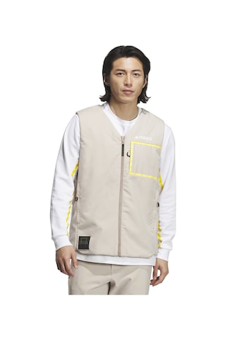 Adidas National Geographic Vest Erkek Outdoor Su Tutmaz Yelek Il8993 Krem 001
