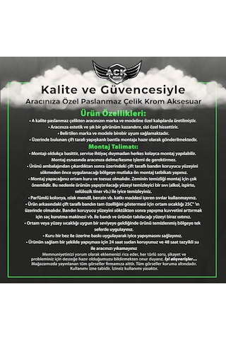 Fiat Egea Krom Arka Tampon Üstü Koruma 2015 Sonrası P. Çelik