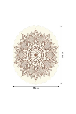 Joyarty Oval Masa İçin Çiçek Desenli Peçete 140 110 Cm 421836233 Beyaz