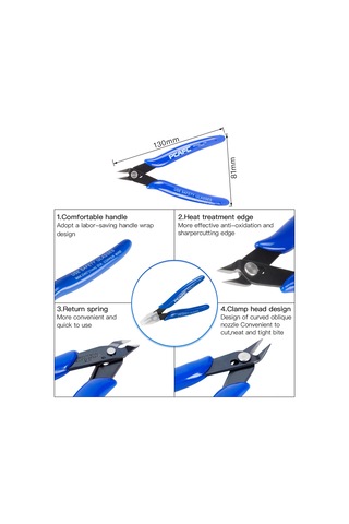 Fosenze 3d Baskı Modeli Temizleme Ve Düzenleme Aracı Seti: Hassas Bıçaklar, Fileler, Çekici, Kabloluk Ve Scraper İçeren Tam Zırh