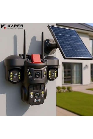 X5tech Rx-66g Güvenlik Kamerası-güneş Panelli Solar Kamera