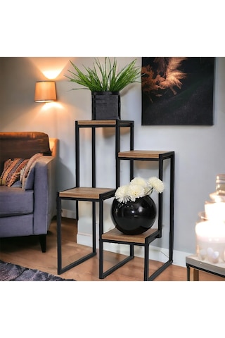 Çiçek Standı Saksı Standı Çiçeklik Raf Bitki Rafı 2144