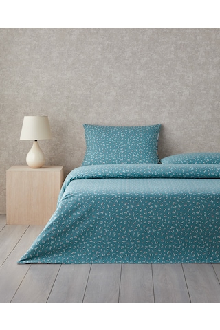 English Home Wildflower Dream Çift Taraflı Pamuklu Çift Kişilik Nevresim Seti 200x220 Cm Yeşil Yeşil