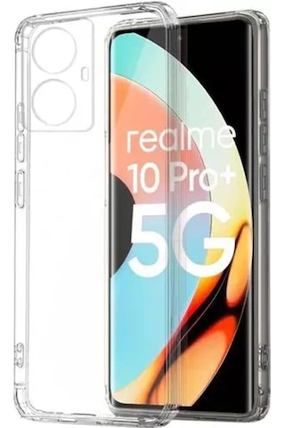Gld-spt- Newface Realme 10 Pro Plus 5g Kılıf Lüx Şeffaf Silikon