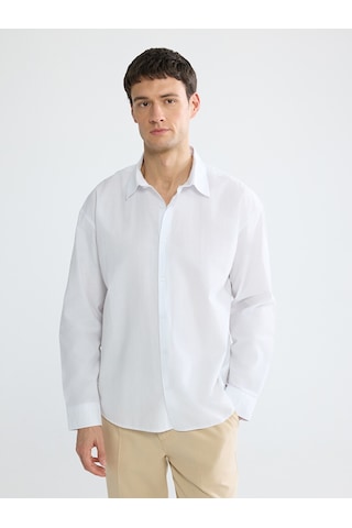 Lcw Vision Beyaz Regular Fit Poplin Erkek Basic Gömlek