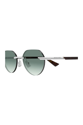 Bottega Veneta 1379s 002 51 Unisex Güneş Gözlüğü Gümüş