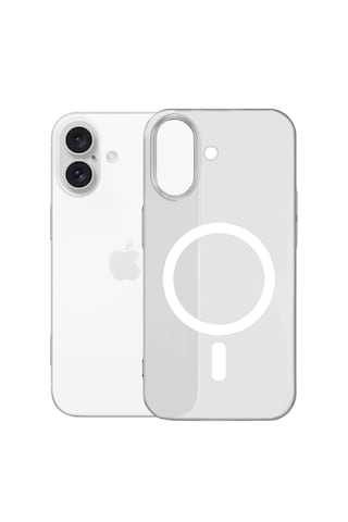 Apple Uyumlu iPhone Buff 16 Magsafe Slimfy Kılıf White