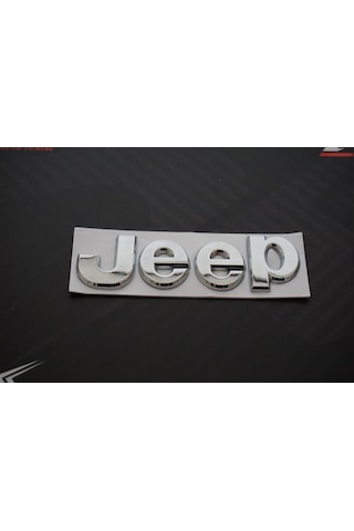 Jeep Kaput Bagaj 3M 3D Krom Metal Logo Amblem Arma