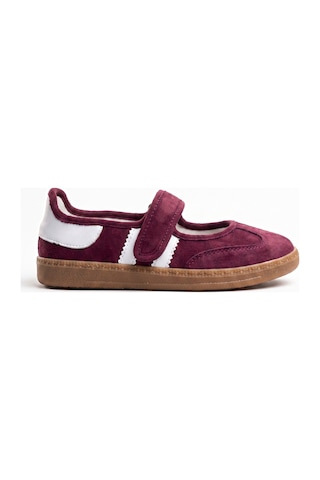 V.s.h Velvet Bordo Süet Cırtlı Mary Jane Babet Ayakkabı /mary-2466