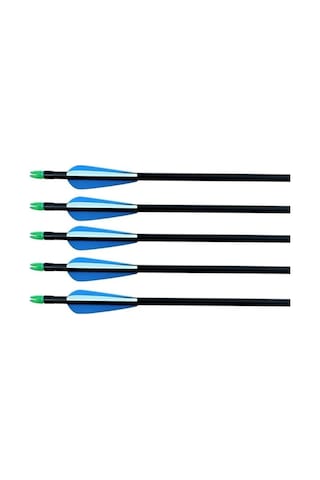 Topoint 30'' Değişebilen Uç Fiberglass Ok 12'li Siyah