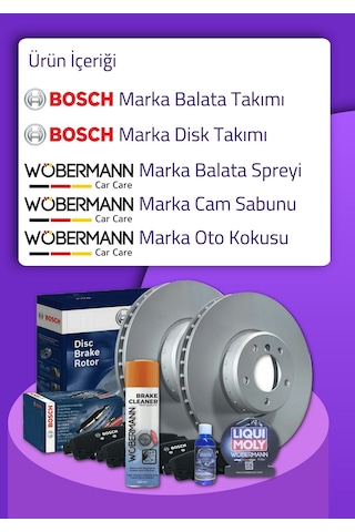 Wöbermann+bosch Vw Passat B8 Ön Arka Fren Diski Ve Ön Arka Balata Seti