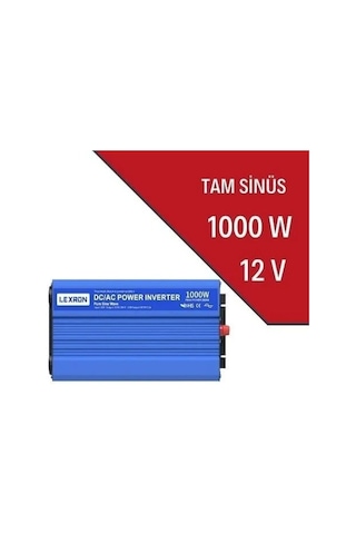 Lexron 12 Volt 1000 Watt 1 Kw Tam Sınus İnverter - Invertor