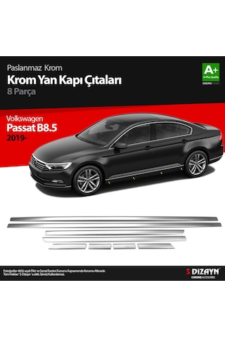 Volkswagen Passat B8.5 Krom Yan Kapı Çıtası 8 Parça 2019 ve Üzeri