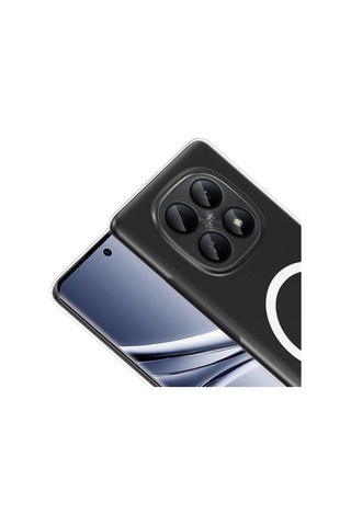Vendas Xiaomi Redmi Note 15 4g Kamera Korumalı M-safe Şarj Özellikli Şeffaf Zore London Sert Pc Kapak Şeffaf