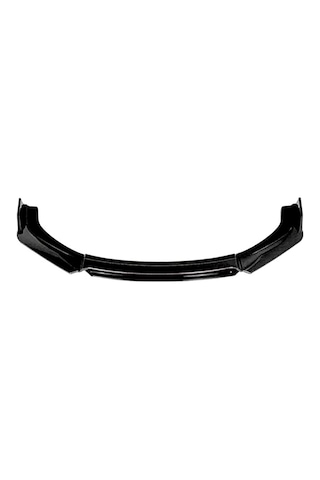 Peugeot 207 2006-2015 Siyah Şeritli Renkli Ön Ek Ön Lip Piona Black 4 Prç