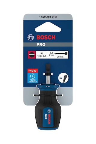 Bosch Pro 5.5x25 Mm Topaç Düz Tornavida Sl 1600a039tm