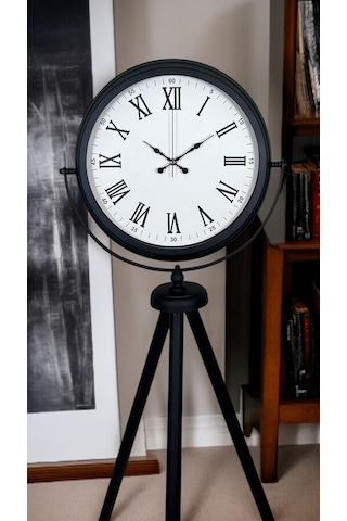Black Elegance Tripod Ayaklı Saat Siyah