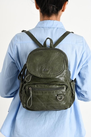 Baginn Y.s.deri Mini Boy Kadın Sırt Çantası Vegan Deri Bayan Sırt Çantası 27 20 Cm Yumuşak Doku Çok Cepli 001