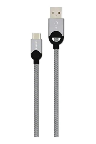Philips Uyumlu 5A 100W UsbA to Type-C Örgülü Hızlı Şarj ve Data Kablosu