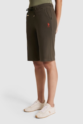 U.s. Polo Assn. Kadın Koyu Haki Şort Örme 50321634-vr111