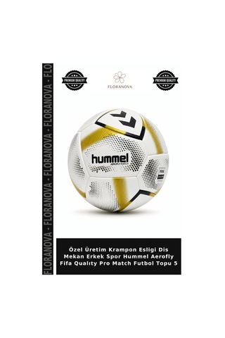 Floranova Özel Üretim Krampon Esligi Dis Mekan Erkek Spor Hummel Aerofly Fifa Qualıty Pro Match Futbol Topu 5 Çok Renkli