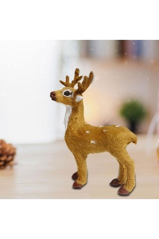 Lijinxu Geyik Süsü Tatil Dekorasyonları 11cmx4cmx14cm