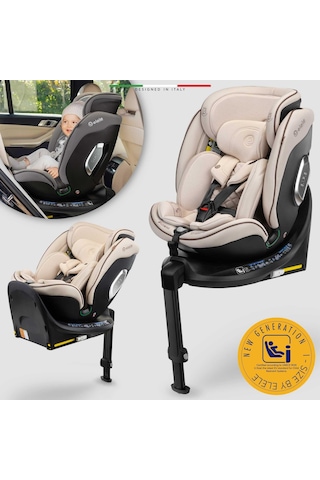 Elele Stradafix 360 Dönen I-size Oto Koltuğu İsofix 40-150 Cm 0-36 Kg Bej