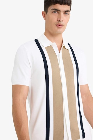 Defacto Standart Fit Polo Yaka Triko Kısa Kollu Tişört E3450ax25smer100 Ekru