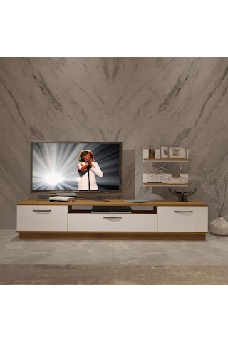 Decoraktiv Trio 4 Mdf Tv Ünitesi Tv Sehpası Pera - Beyaz