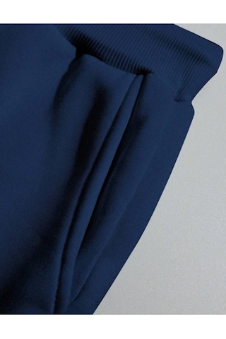 Erkek Siyah Dikey Baskılı Oversize Bisiklet Yaka Eşofman Takımı 001