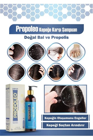 Propoleo Bal ve Propolis Özlü Kepeğe Karşı Şampuan 250 ML