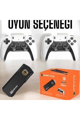 X8 Pro 3d Game Stick Retro Oyun Konsolu 30.000+ Oyun Ve Çift Joystick