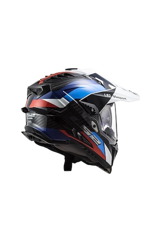 Ls2 Explorer C Karbon Frontıer Tıtanıum- Kask Sıyah-mavı