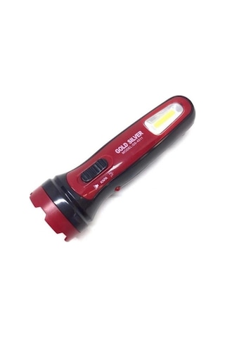 Gold Silver Gs-4511 1 Watt+1 Watt Cob Led Şarjlı El Feneri