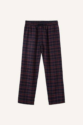Defacto New Regular Fit Ekose Desenli Cepli Uzun Boy Flanel Pijama Altı H7623ax26aunv135 Lacivert-nv135