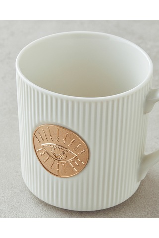 English Home Goldie Eye New Bone China Yılbaşı Kupa 370 Ml Beyaz-gold Beyaz-gold