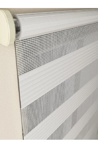 Pliseli Krem Mz481 Etekli Stor Zebra Perde 230 X 260 Krem