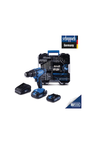 Scheppach C-DTB74/1-X 20V 2x2AH Çift Akülü Vidalama + 74 Parça Aksesuar Seti - 5910904400