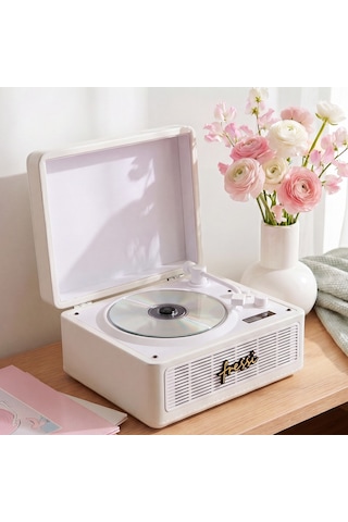 Fressi Fr-cd183 Riona Dahili Hoparlörlü Bluetoothlu Krem Cd Çalar