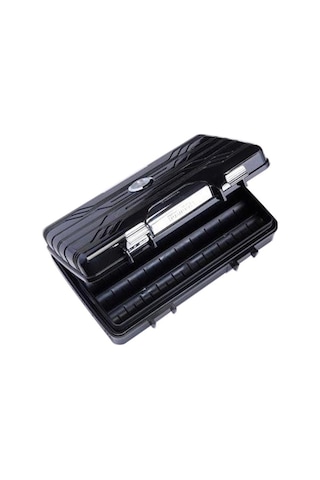 Siyah Seyahat Tipi Humidor Puro Kutusu