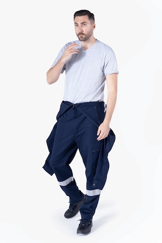 İş Güvenliği Tulumu Reflektörlü Cepli Pamuklu