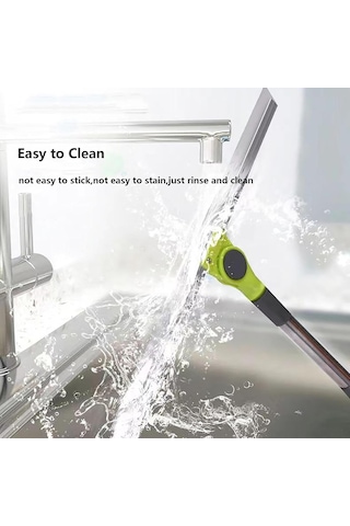 Tv'de Görüldüğü Gibi 51 Uzun Saplı Hava Süpürgesi, Pürüzsüz Zeminler, Kilimler, Pencereler İçin Silikon Süpürge