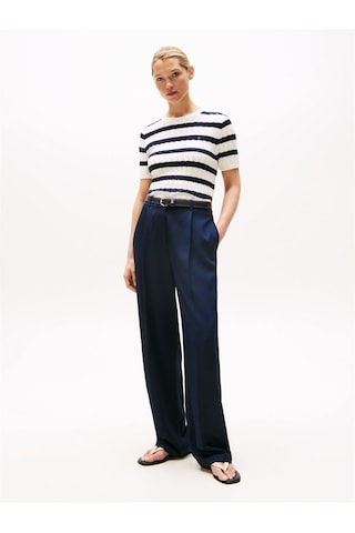Tommy Hilfiger Co Cable Mıd Gg S/s C-nk Swt Kadın Beyaz Kazak - Ww0ww45656