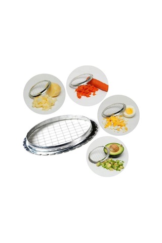 Honmex Çelik Mutfak Aleti: Yumurta, Sebze Ve Salata Kesici - Hassas Dilimleme, Dayanıklı Tasarım Gümüş