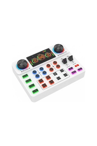 Blic Pro+ Ksa2 Beyaz Live Stream Sound Card Profesyonel Canlı Yayın Ses Kartı