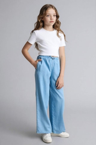 Defacto Geniş Paça Jean Pantolon Kız Çocuk G0249a826smnm63 Mavi-nm63