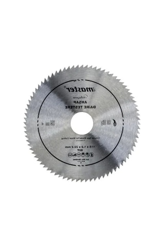 115 Mm Boyutunda Ahşap Daire Testere Bıçağı, 80 Diş İle Kesim