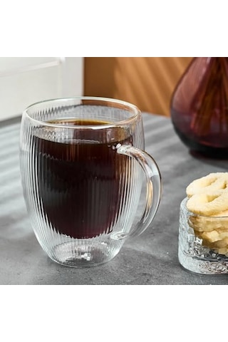 Lineo Çift Cidarlı Kupa 350 Ml 6998