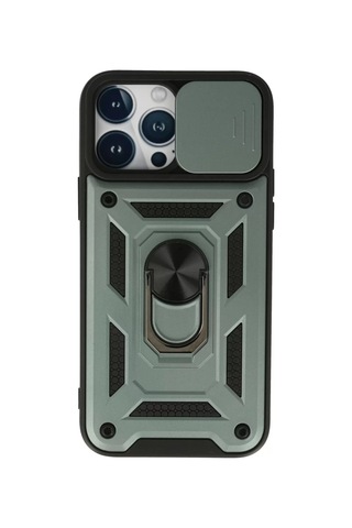 Newface Apple iPhone Uyumlu 13 Pro Kılıf Pars Lens Yüzüklü Silikon